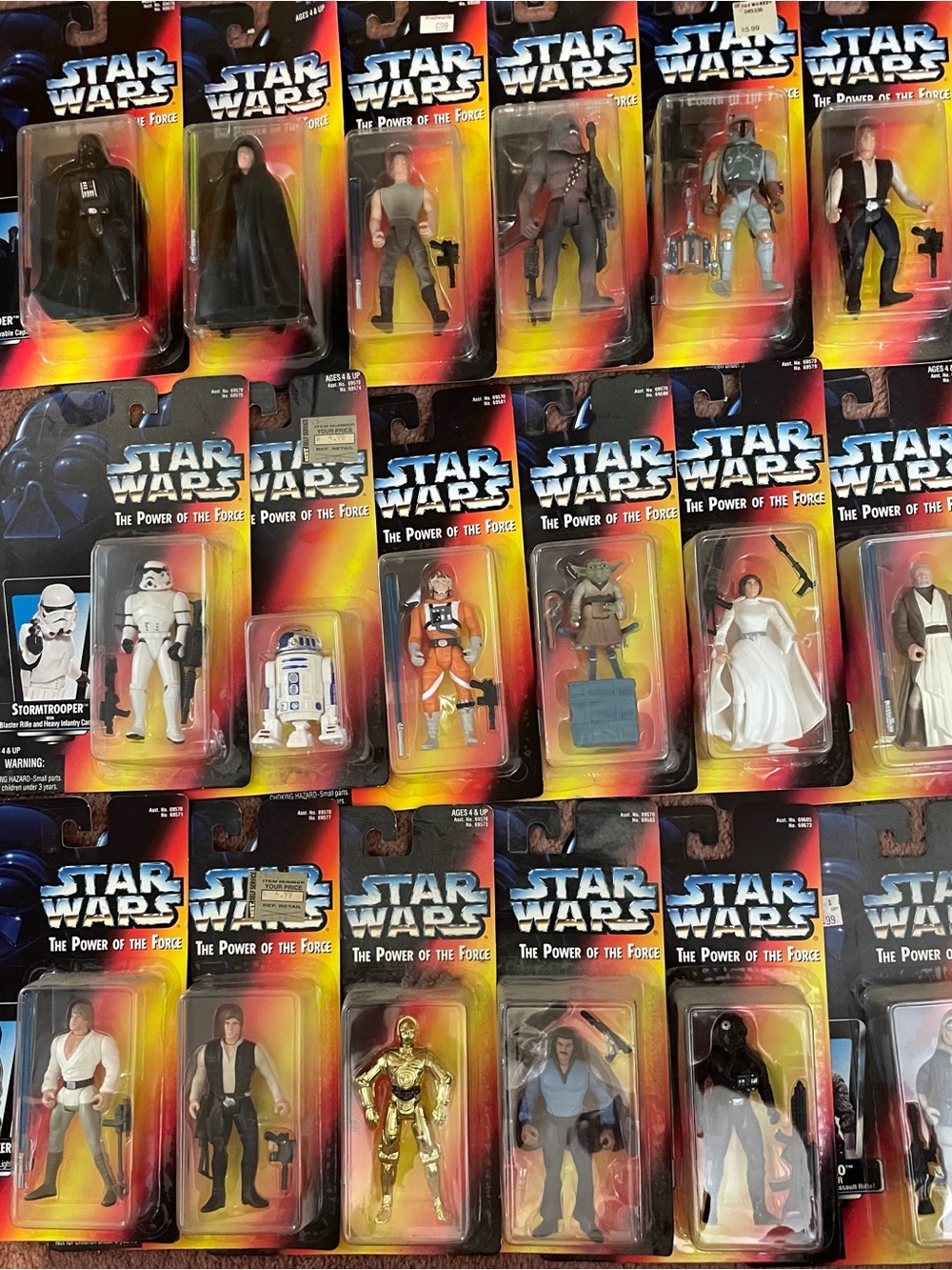 Huge Vintage Star Wars Kenner Collection NEW sealed POTF vehicles and figures